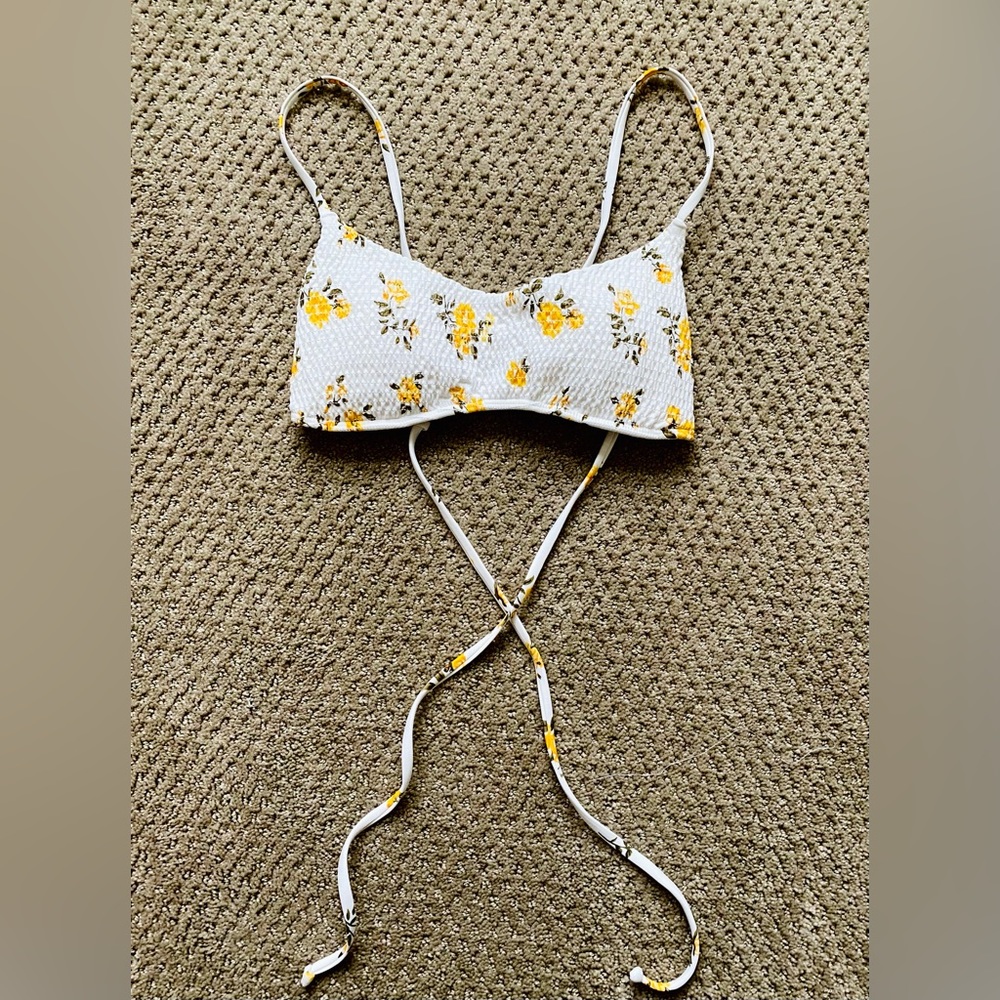 Hollister Swim Flower Bikini Top